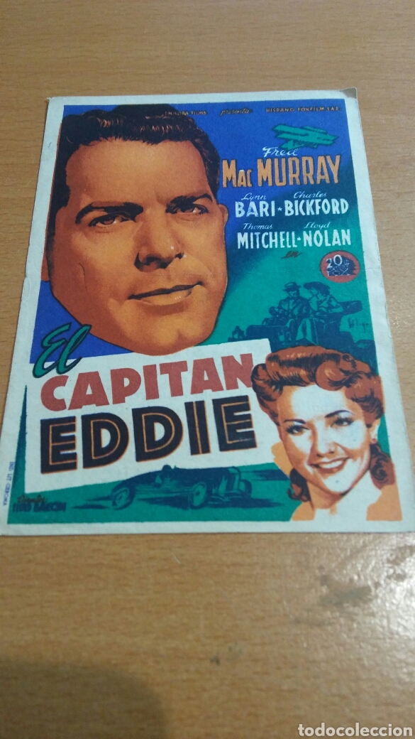 Cine: Programa de cine con publicidad s&oacute;ligo el capit&aacute;n eddie - Foto 1