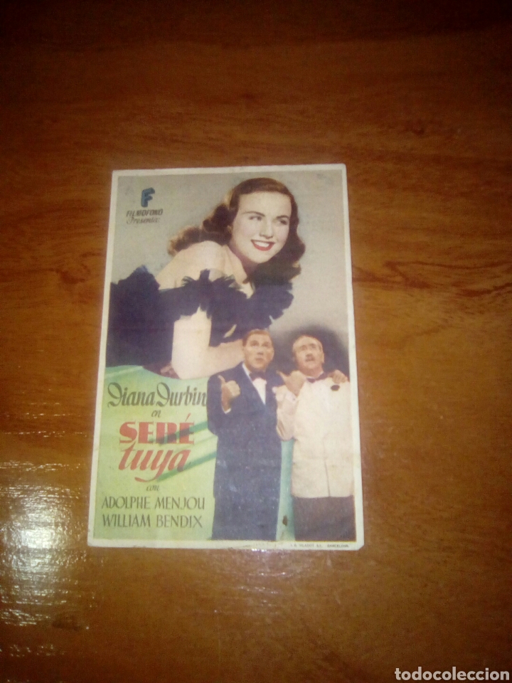 Cine: Ser&eacute; tuya. Programa de mano. - Foto 1
