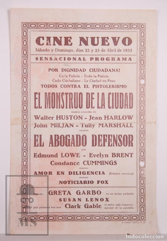 Cine: Programa de Cine Simple - El Abogado Defensor - Edmund Lowe - Columbia, 1933 - Foto 4