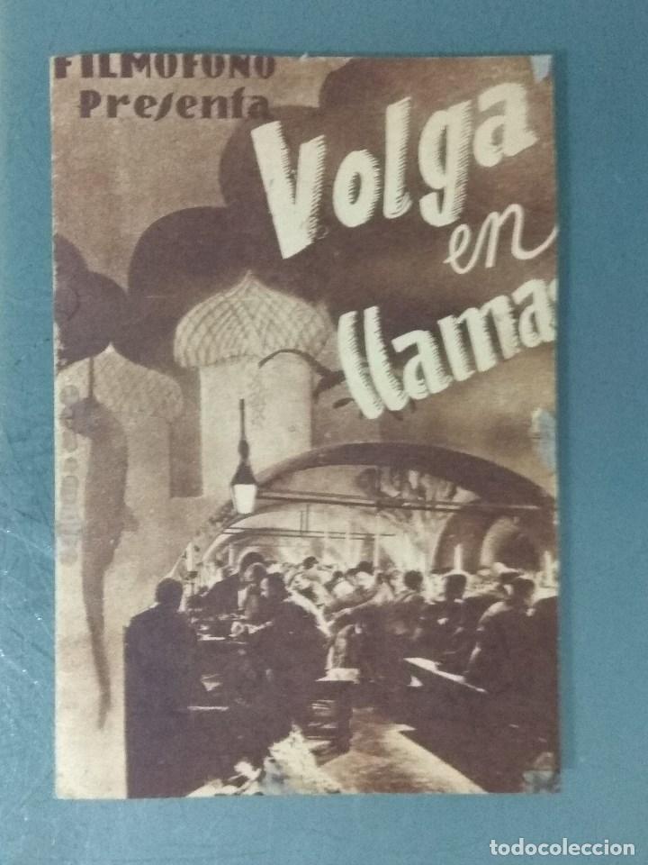 Cine: VOLGA EN LLAMAS. PROGRAMA DOBLE ORIGINAL. - Foto 1