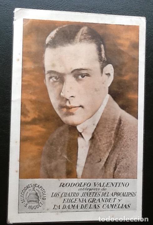  Flyers Publicitaires de films Anciens: RODOLFO VALENTINO, LOS CUATRO JINETES, EUGENIA GRANDET, LA DAMA DE LAS CAMELIAS, CINE AL DORSO