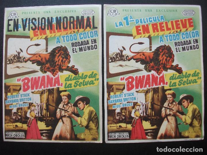 Cine: BWANA, DIABLO DE LA SELVA, ROBERT STACK, VARIANTE - Foto 1