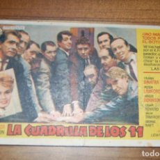 Cine: LA CUADRILLA DE LOS 11 (1961), CINEMA GLORIA EN ELDA.