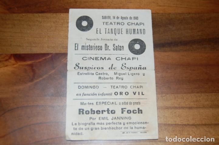 Cine: EL MISTERIOSO DR.SATÁN 1943 (3 jornadas). TEATRO CHAPÍ - Foto 6 - 171063724