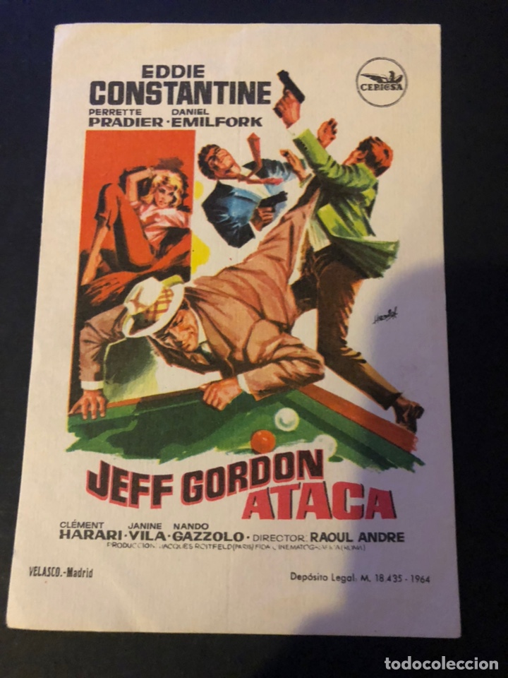 Cine: Programa jeff Gordon ataca.eddie constantine - Foto 1
