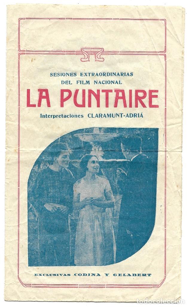 Kino: PROGRAMA TRIPTICO LA PUNTAIRE, OCTUBRE DE 1928, NO LLEVA PUBLICIDAD DE NINGUN CINE. FOTOS Y POESIA.