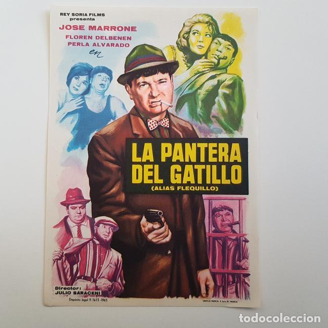 Cine: PROGRAMA DE MANO ORIGINAL , LA PANTERA DEL GATILLO, JOSE MARRONE , SIN PUBLICIDAD - Foto 1