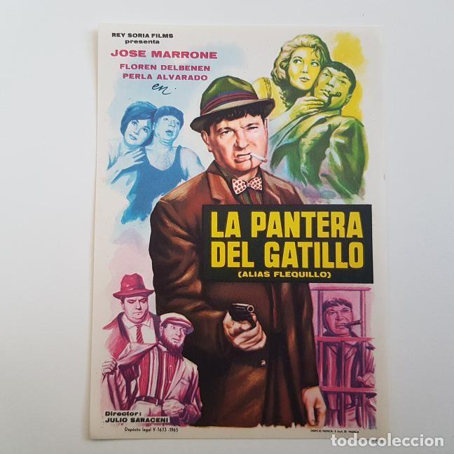 Cine: PROGRAMA DE MANO ORIGINAL , LA PANTERA DEL GATILLO, JOSE MARRONE , SIN PUBLICIDAD - Foto 1