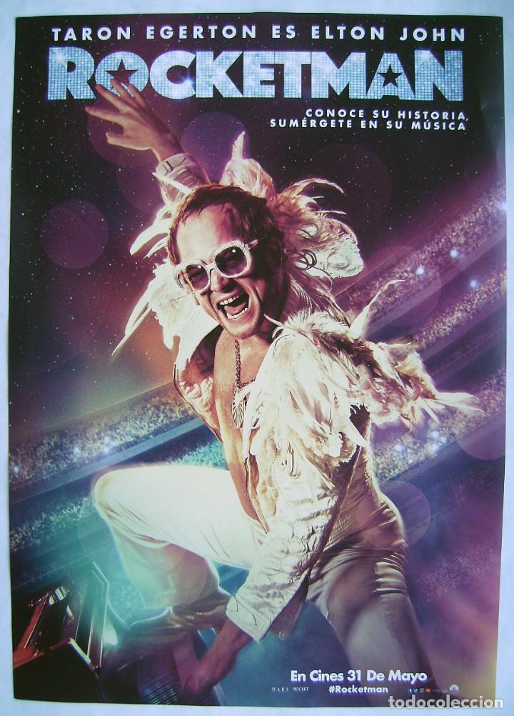 Cine: ROCKETMAN, con Taron Egerton. 29,5 X 42 cms. - Foto 1