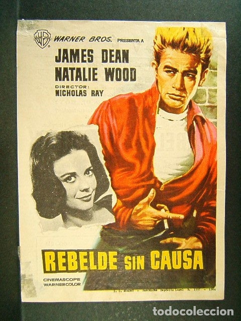 Cine: REBELDE SIN CAUSA-NICHOLAS RAY-JAMES DEAN-NATALIE WOOD-CINE CLAVE-MATARO-SAL MINEO-1964.