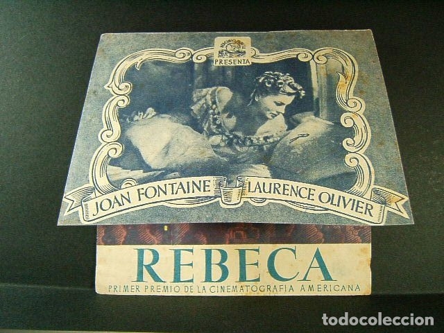 Cine: REBECA-ALFRED HITCHCOCK-CINE SALON MODERNO-JOAN FONTAINE-LAURENCE OLIVIER-1943.