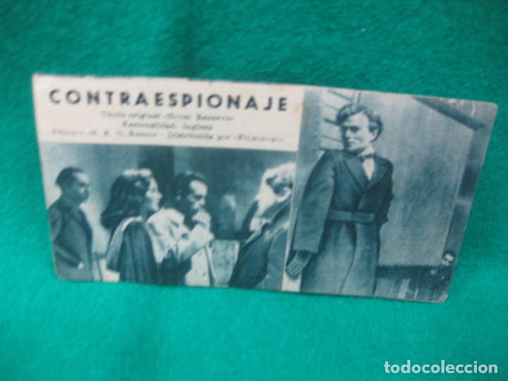 Cine: CARTULINA.PROGRAMA DE CINE. CONTRAESPIONAJE. - Foto 1