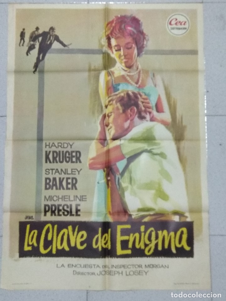 Cine: CARTEL DE CINE - LA CLAVE DEL ENIGMA - 1959. - Foto 1