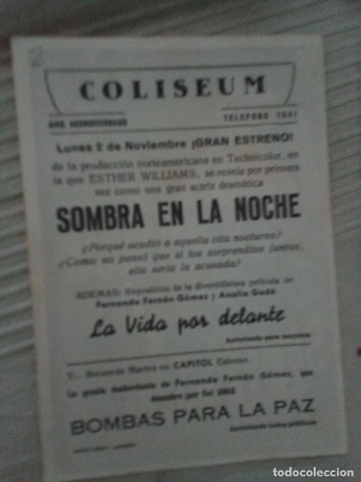 Cine: Sombra en la noche, cine Coliseum - Foto 2
