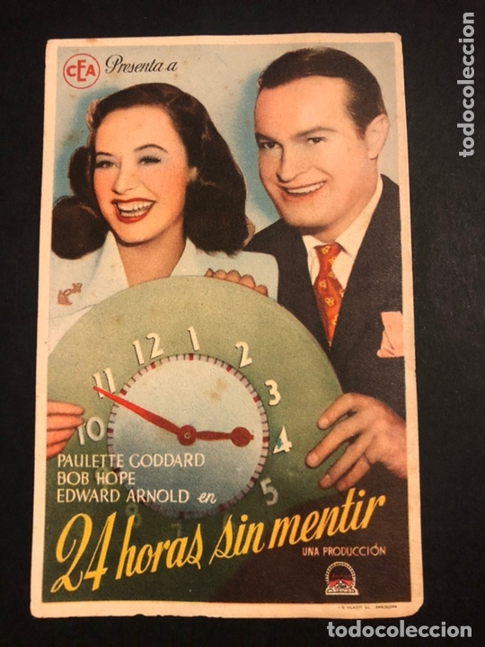 Cine: Programa 24 horas sin mentir.paulette goddard bob hope - Foto 1