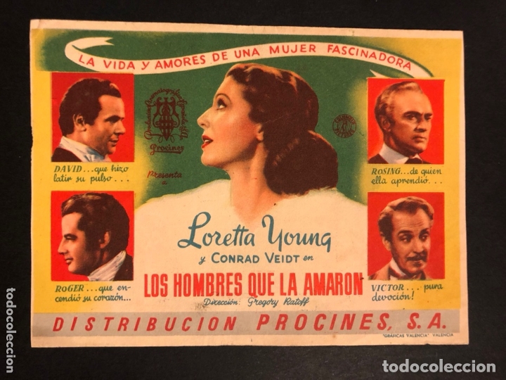 Cine: Programa los hombres que la amaron loretta young A6 - Foto 1
