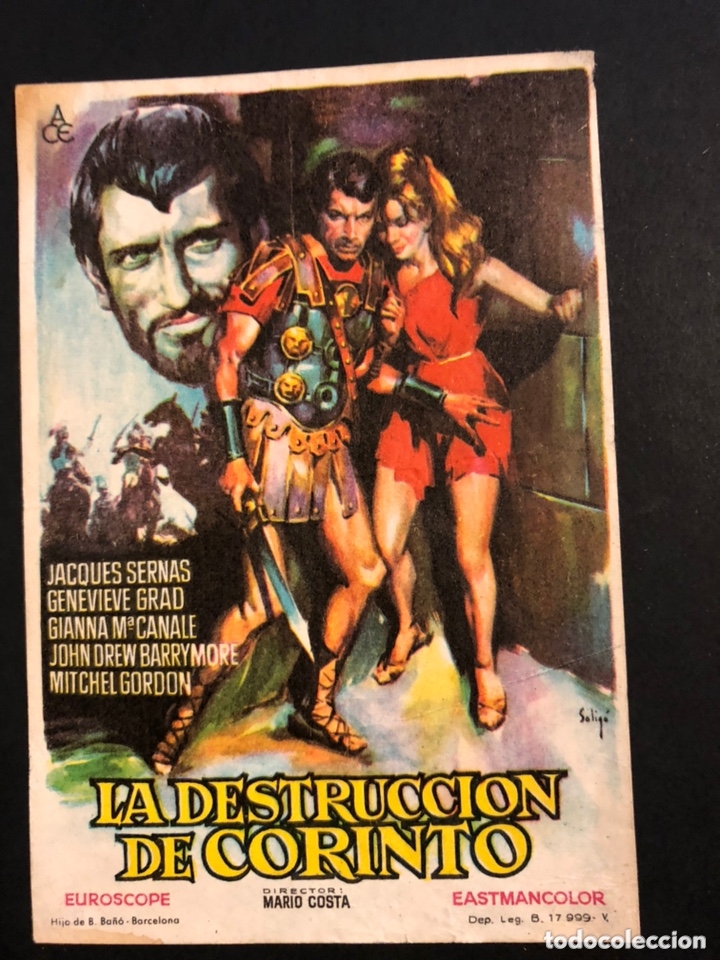 Cine: Programa la destrucci&oacute;n de corinto.jacques serna.soligo.con publicidad - Foto 1