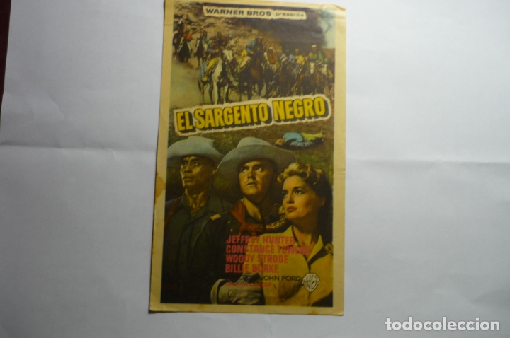 Cine: programa el sargento negro .- jefrey hunter -publicidad - Foto 1