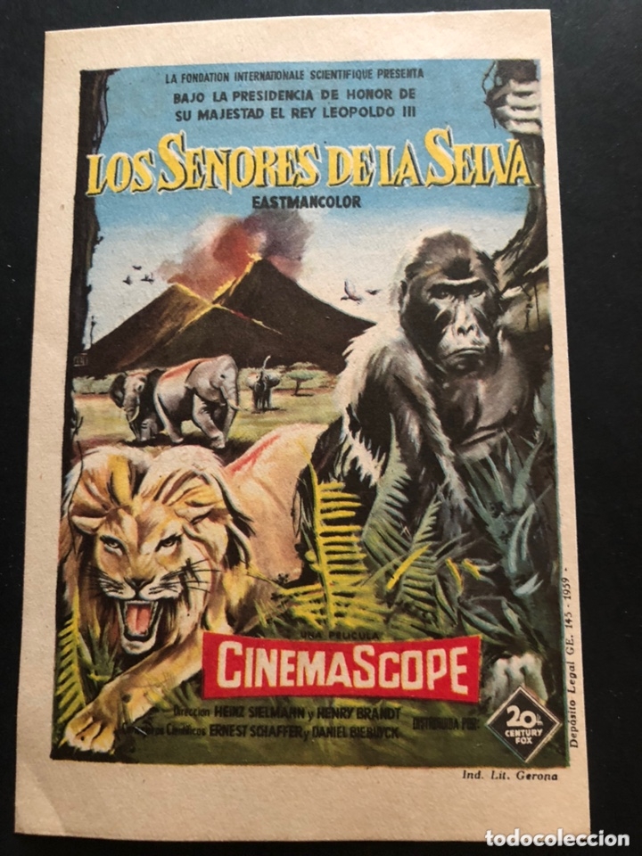 Cine: Programa los se&ntilde;ores de la selva.con publicidad - Foto 1