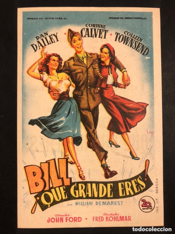 Cine: Programa bill que grande eres.dan dailey.soligo.con publicidad - Foto 1