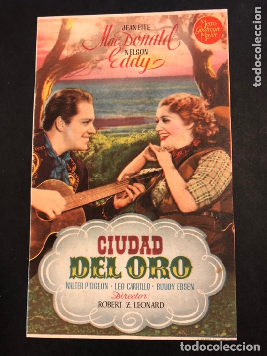 Cine: Programa la ciudad del oro Jeannette macdonald nelson eddy con publicidad - Foto 1