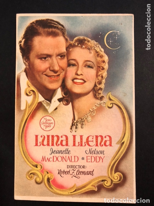 Cine: Programa luna llena Jeannette macdonald nelson eddy.con publicidad - Foto 1