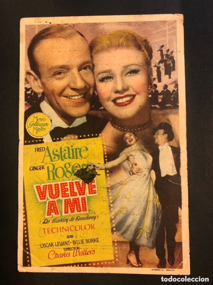 Cine: Programa vuelve a mi.fred astaire ginger rogers.con publicidad - Foto 1