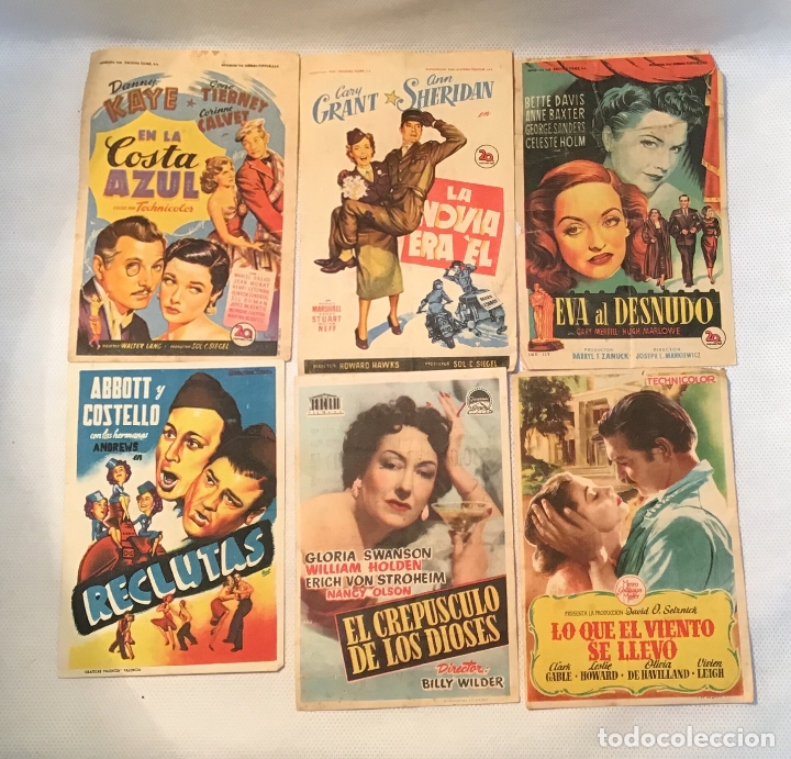 Cine: LOTE DE 10 FOLLETOS DE MANO DEL 1952 - Foto 2