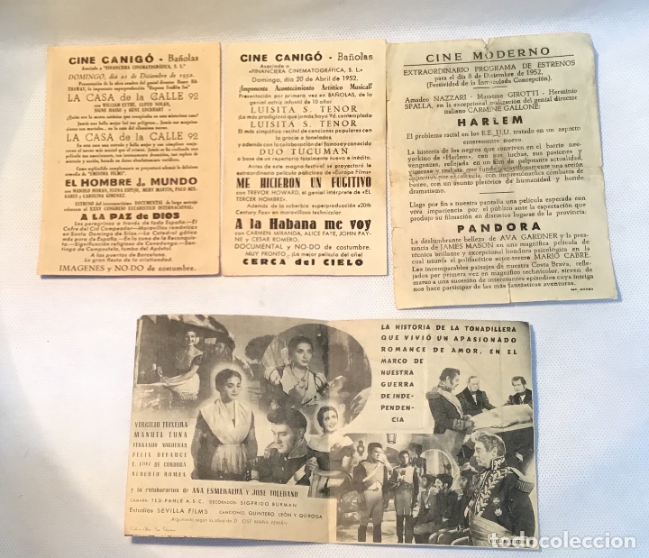 Cine: LOTE DE 10 FOLLETOS DE MANO DEL 1952 - Foto 5