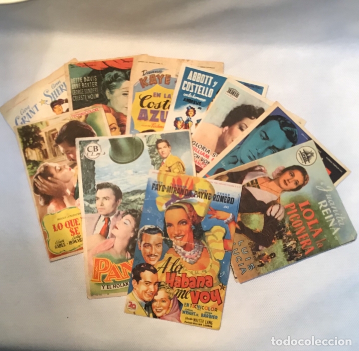 Cine: LOTE DE 10 FOLLETOS DE MANO DEL 1952 - Foto 1