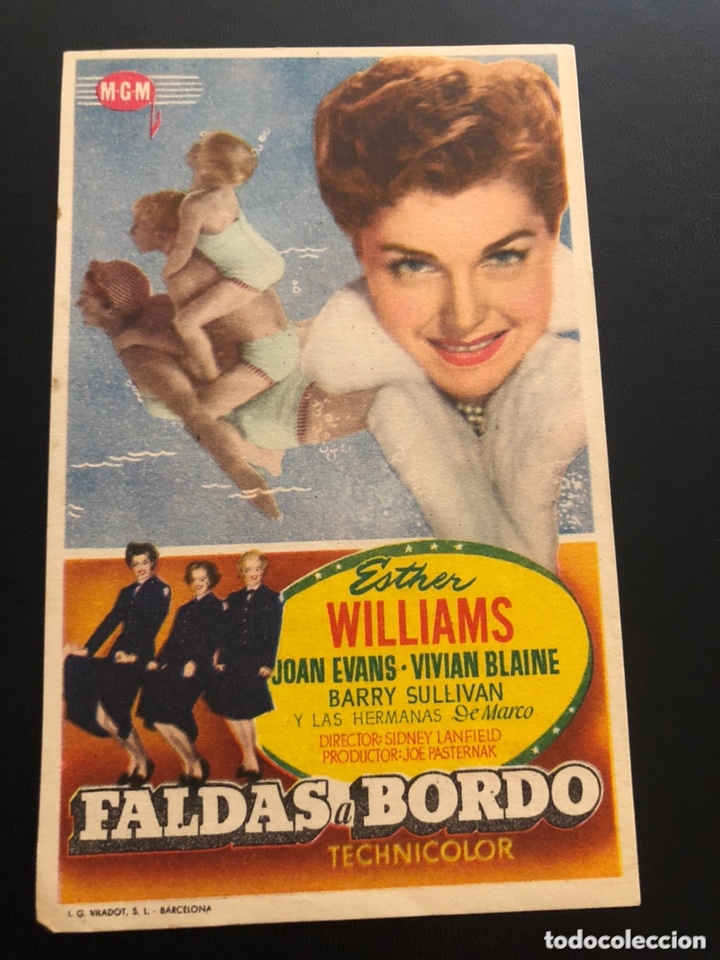 Cine: Programa faldas abordo esther williams.con publicidad - Foto 1