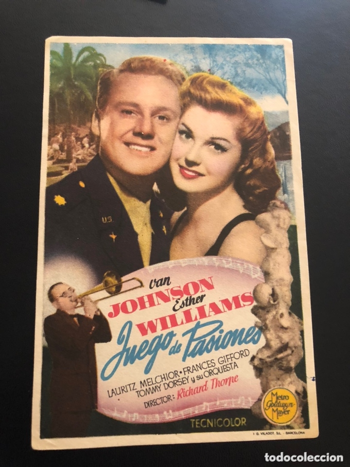 Cine: Programa juego de pasiones esther williams van johnson - Foto 1