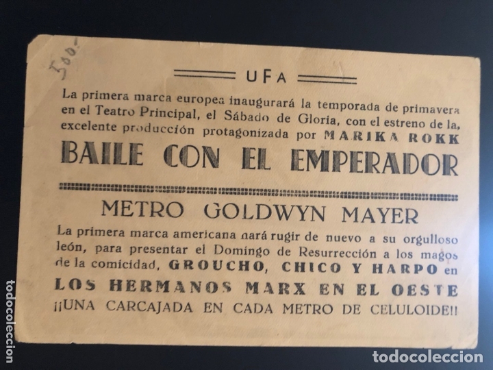 Cine: Programa los hermanos Marx groucho harpo en el oeste.con publicidad - Foto 2