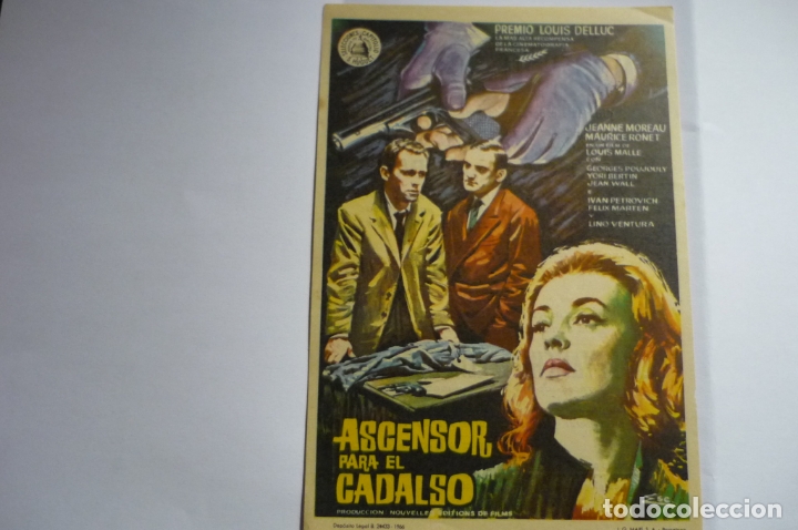 Cine: programa ascensor para el cadalso - jeanne moreau-publicidad - Foto 1