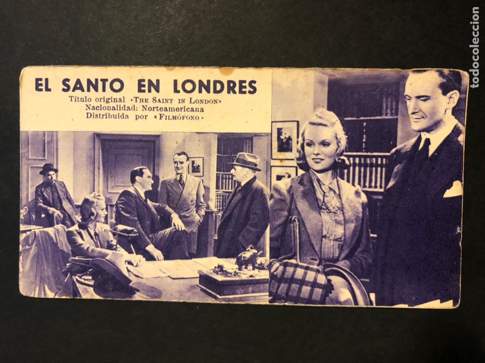 Ficha programa 32 el santo en londres.george sanders
