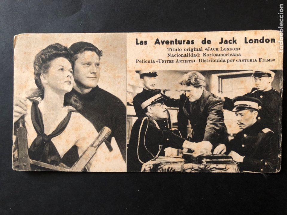 Cine: Ficha programa 2 las aventuras de jack london.susan hayward