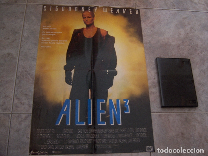 Cine: POSTER DOBLE DE ALIEN 3 Y LA PROTAGONISTA - Foto 1