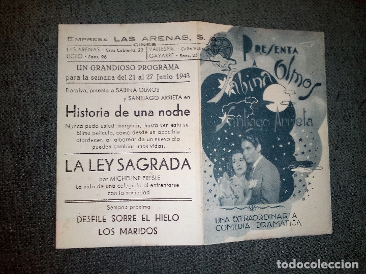 Kino: HISTORIA DE UNA NOCHE - Fabina Olmos - Santiago Arrieta - Cines Las Arenas