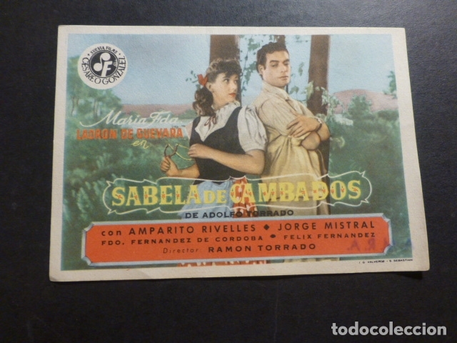 Cine: SABELA DE CAMBADOS PROGRAMA DE MANO SIN PUBLICIDAD - Foto 1