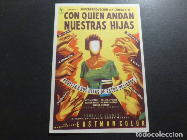 Cine: CON QUIEN ANDAN NUESTRAS HIJAS PROGRAMA DE MANO SIN PUBLICIDAD - Foto 1