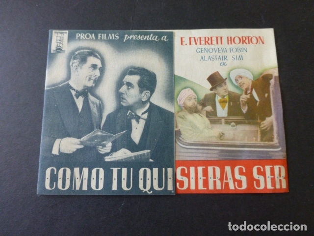 Cine: COMO TU QUISIERAS SER PROGRAMA DE MANO DOBLE - Foto 1
