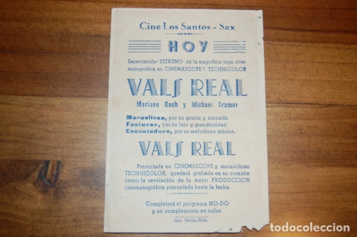 Cine: VALLS REAL -CINE LOS SANTOS (Sax) - Foto 2