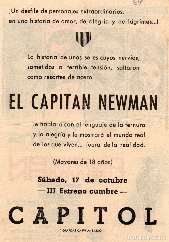 Cine: CAPITAN NEWMAN, CON PUBLICIDAD - Foto 2
