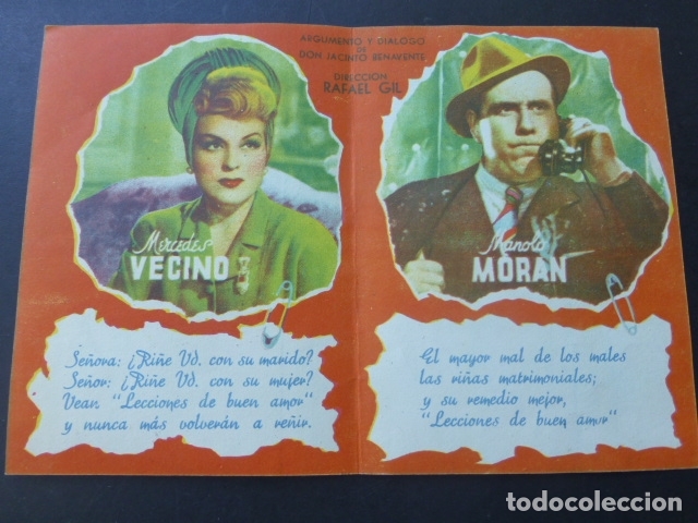 Cine: LECCIONES DE BUEN AMOR RAFAEL RIVELLES PROGRAMA DE MANO DOBLE - Foto 2