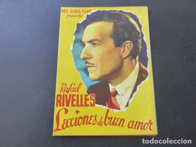 Cine: LECCIONES DE BUEN AMOR RAFAEL RIVELLES PROGRAMA DE MANO DOBLE - Foto 1