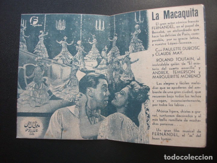 Cine: LA MACAQUITA, FERNANDEL - Foto 2