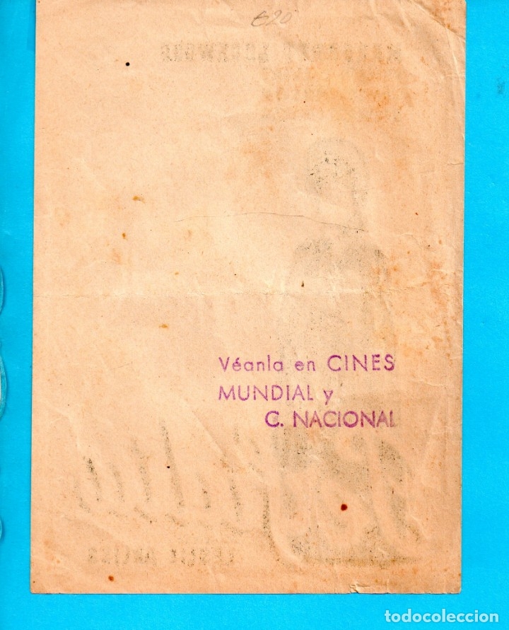 Cine: FOLLETO DE PERFIDIA SIN PUBLICIDAD - Foto 2