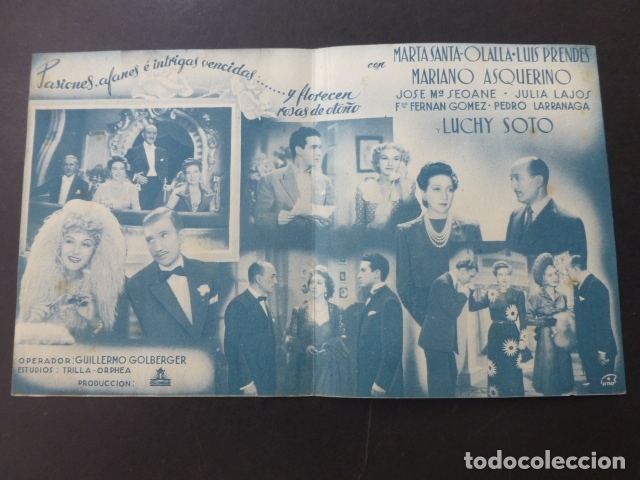 Cine: ROSAS DE OTO&Ntilde;O PROGRAMA DE MANO DOBLE SIN PUBLICIDAD - Foto 2