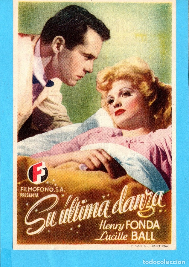 Cinema: FOLLETO DE SU &Uacute;LTIMA DANZA PUBLICIDAD CINE DE LIDO EL A&Ntilde;O 1947
