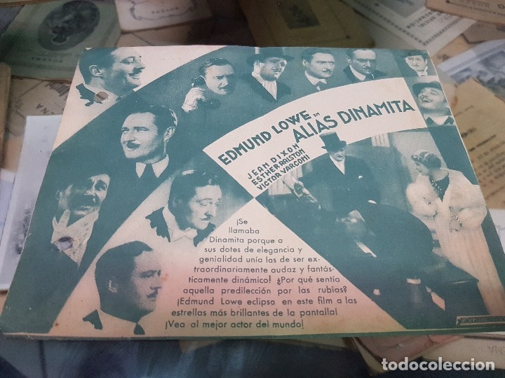 antiguo programa cine alias dinamita universal - Comprar Acción